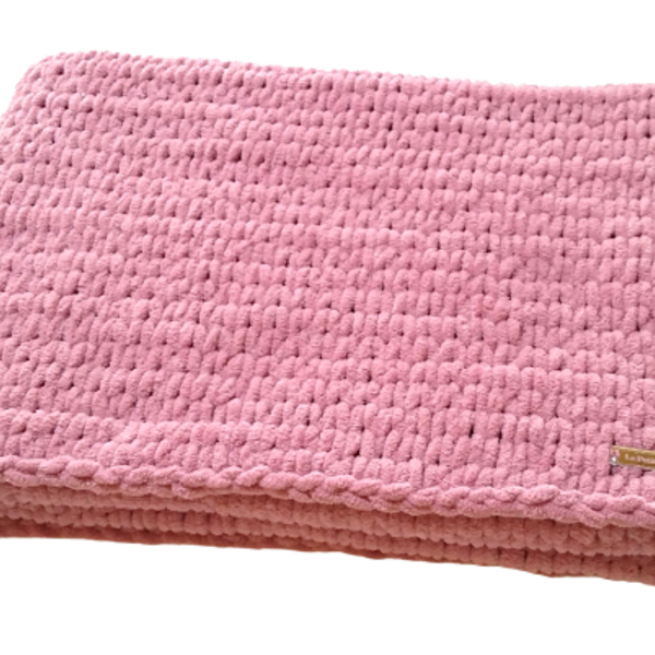Βρεφικό κουβερτάκι σε χρώμα σάπιο μήλο - κορίτσι, κουβέρτες - 2