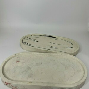 Jesmonite oval tray - ρητίνη, σπίτι, διακοσμητικά - 3