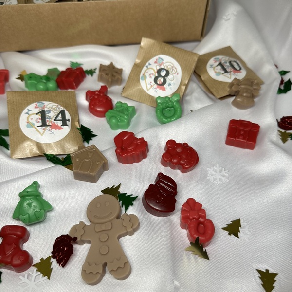 Advent calendar wax melts - χριστουγεννιάτικα δώρα, αρωματικά χώρου - 3