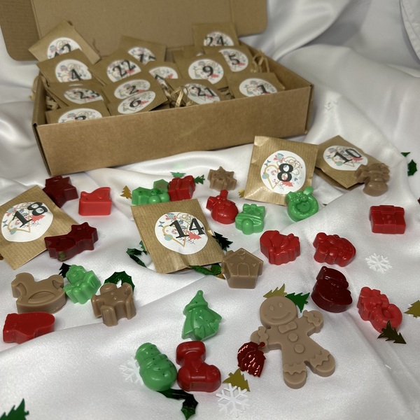 Advent calendar wax melts - χριστουγεννιάτικα δώρα, αρωματικά χώρου - 4