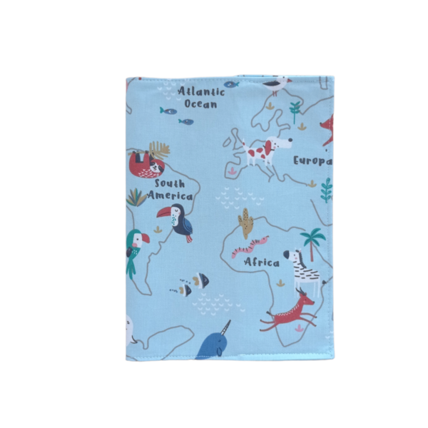 Θήκη βιβλιαρίου υγείας παιδιού ζωάκια σε χάρτη - κορίτσι, αγόρι, θήκες βιβλιαρίου