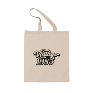 Τσάντα υφασμάτινη 40x38 εκατοστά, vintage lover, τσάντα για ψώνια, τσάντα με vintage στοιχεία - ύφασμα, δώρο, personalised, πάνινες τσάντες