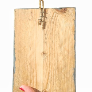 Κάδρο με βότσαλα ξύλινο κρεμαστό τοίχου με σταφύλια. Διαστάσεις 13*20 εκ. - πίνακες & κάδρα, με ξύλινο στοιχείο - 4