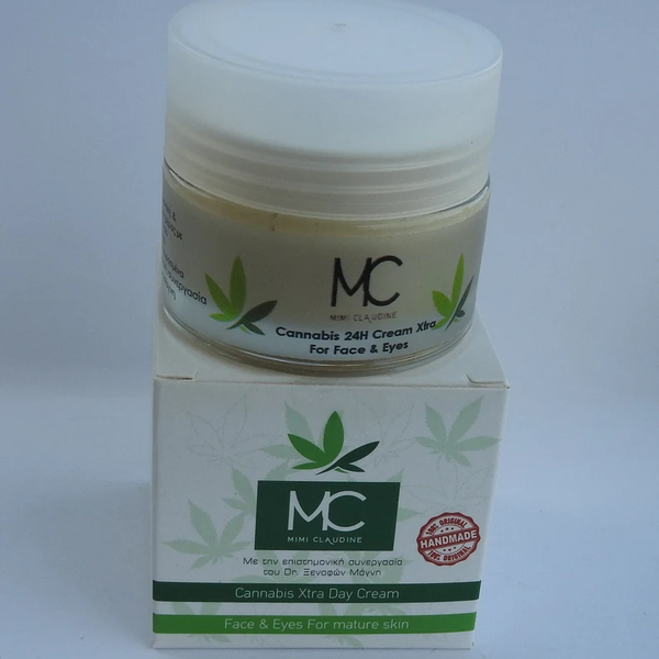 Cannabis 24H Restore Cream 50ml για Πρόσωπο & Μάτια, Χειροποίητη, Οργανική Περιποίηση δέρματος | Προϊόντα περιποίησης δέρματος | Φυσική περιποίηση δέρματος. | Vegan και Cruelty-free - κρέμες προσώπου - 4