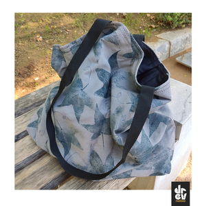 Υφασμάτινη τσάντα πολλαπλών χρήσεων με φθινοπωρινά φύλλα - ύφασμα, ώμου, μεγάλες, tote, πάνινες τσάντες - 2