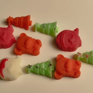 Christmas wax melts(santa claus,tree, Bear) - αρωματικά κεριά - 3