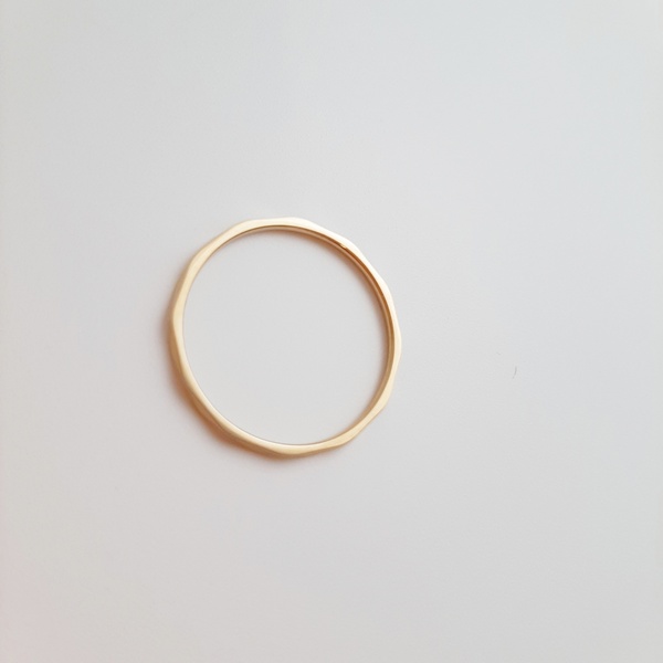 Δαχτυλίδι Βεράκι Λεπτό Gold - γεωμετρικά σχέδια, βεράκια, ατσάλι, σταθερά