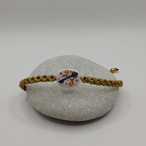 Γούρι 23 με χρυσό κορδόνι - κορδόνια, κοσμήματα, χεριού, αυξομειούμενα, γούρι 2023