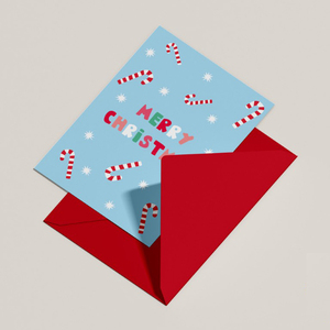 Χριστουγεννιάτικη Κάρτα ''Ζαχαρωτά'' - χαρτί, ευχετήριες κάρτες - 2