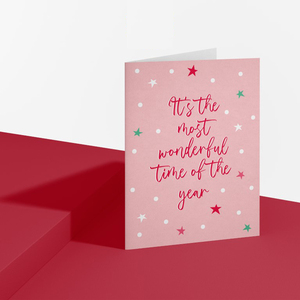 Χριστουγεννιάτικη Κάρτα ''Αστεράκια'' - χαρτί, αστέρι, χριστουγεννιάτικα δώρα, ευχετήριες κάρτες - 2