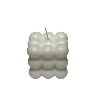 Χειροποίητο αρωματικο Κερί bubble σε λευκό ματ ,με άρωμα ΒΑΝΙΛΙΑ 150γρ - χειροποίητα, αρωματικά κεριά, κεριά