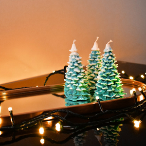 Χριστουγεννιάτικο Δέντρο από κερί σόγιας 80γρ- Πράσινο - αρωματικά κεριά - 2