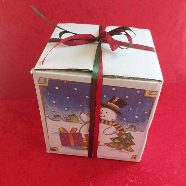Χριστουγεννιάτικο μαξιλαράκι με σταυροβελονιά χιονονιφαδα κ δενδρακι - ύφασμα, vintage, διακοσμητικά, χιονονιφάδα, δέντρο - 5