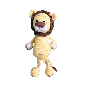 Λιοντάρι λιονταράκι 30εκατοστά πλεκτό χειροποίητο κουκλάκι λούτρινο - νονά, λούτρινα, βρεφικά, λιοντάρι, amigurumi