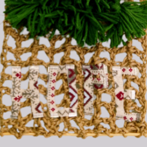 Wall & door christmass tree decoration - νήμα, γιαγιά, δασκάλα, διακοσμητικά, δέντρο - 4
