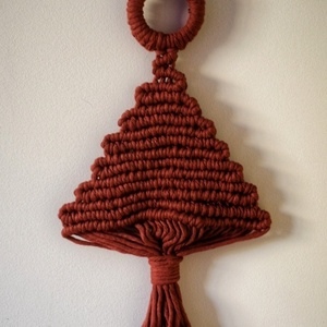 Macrame Christmas tree/Χριστουγεννιατικο δέντρο macrame - νήμα, στολίδια, δέντρο