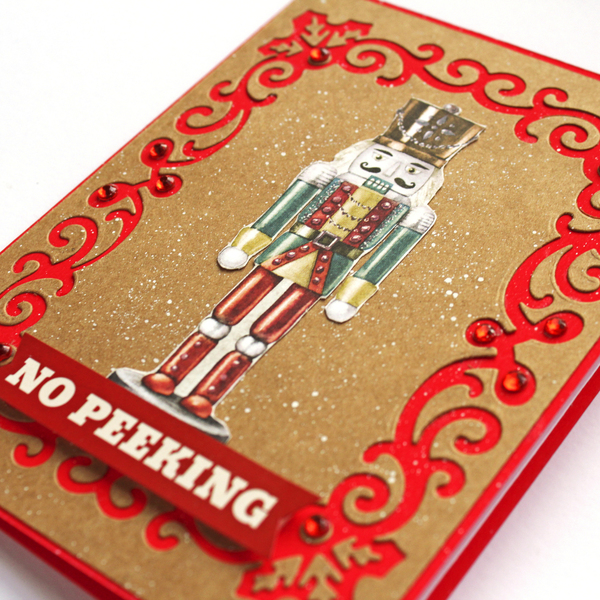 Χριστουγεννιάτικη κάρτα No Peeking - χαρτί, ευχετήριες κάρτες - 2