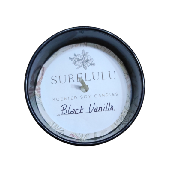 Κερί σόγιας black Vanilla 24cl - αρωματικά κεριά, αρωματικό χώρου, κερί σόγιας, vegan κεριά - 2