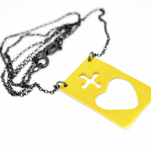 Κολιέ talisman σταυρός καρδιά ασήμι 925 επίχρυσο - charms, ασήμι 925, καρδιά, σταυρός, boho