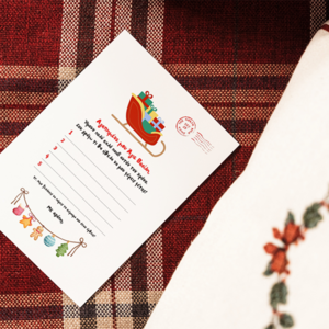 Εκτυπώσιμο γράμμα στον Άγιο Βασίλη με σχέδιο έλκηθρο Α4 - χριστουγεννιάτικα δώρα, άγιος βασίλης, κάρτες, για παιδιά