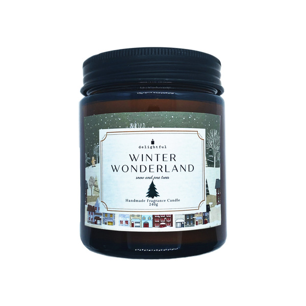 Winter Wonderland Αρωματικό Κερί 240γρ. - χριστουγεννιάτικο, αρωματικά κεριά, χριστουγεννιάτικα δώρα, κεριά