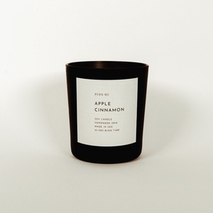 Kερί χειροποίητο σόγιας - Apple Cinnamon 240ml - αρωματικά κεριά, κεριά, vegan κεριά