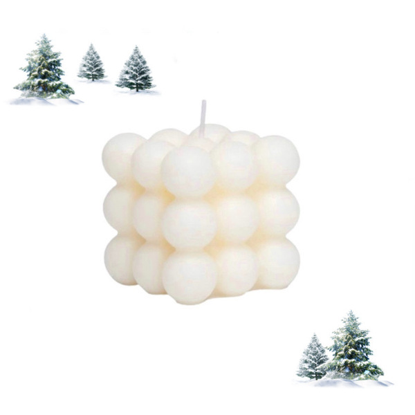 Winter Wonderland Bubble Candle - χριστουγεννιάτικο, αρωματικά κεριά, χριστουγεννιάτικα δώρα