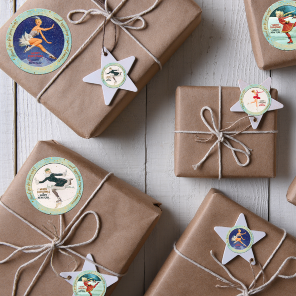 Εορταστικά αυτοκόλλητα 4,7 εκ #ψηφιακό αρχείο - αυτοκόλλητα, χριστουγεννιάτικα δώρα - 5