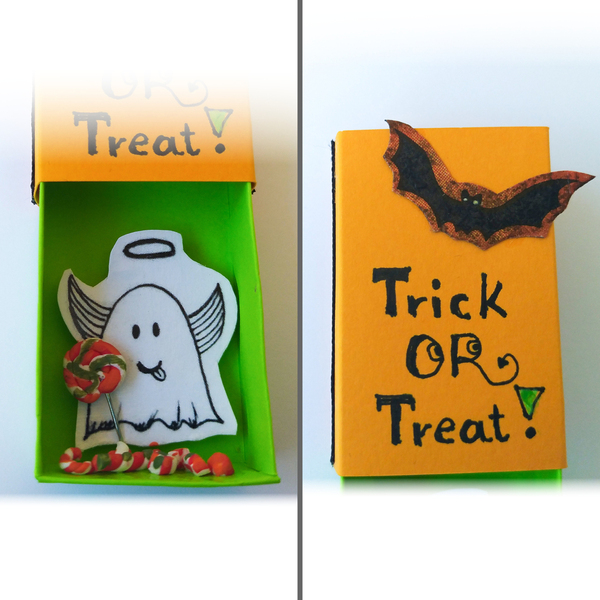 Χιουμοριστική τρισδιάστατη κάρτα πρωτότυπο δώρο Halloween 5.3x3.5x1.7 - halloween, πρωτότυπα δώρα, ευχετήριες κάρτες - 2