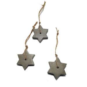 Τρία τσιμεντένια αστεράκια //majishan - αστέρι, τσιμέντο, χειροποίητα, στολίδια