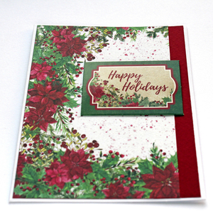 Χριστουγεννιάτικη κάρτα "Happy Holidays" - χαρτί, ευχετήριες κάρτες - 3