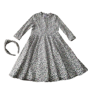 Ζέρσεϊ κλος φόρεμα με ασορτί στέκα - κορίτσι, παιδικά ρούχα
