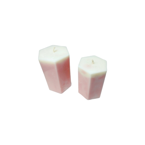 Αρωματικά Κεριά 2τμχ Χειροποίητα 100% Φυτικό Κερί Σόγιας Με Άρωμα Σαμπανιζέ Τριαντάφυλλο - χειροποίητα, αρωματικά κεριά, 100% φυτικό