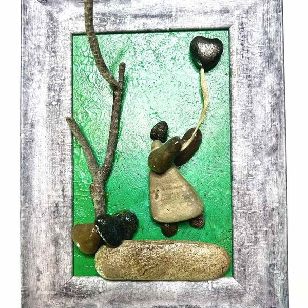 Heart Balloon - ξύλο, γυαλί, πέτρα, κορνίζες