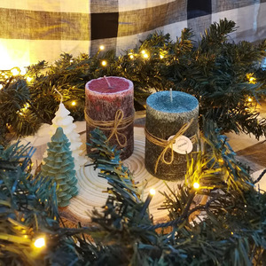 Κερί Σόγιας σε σχήμα Κορμού - αρωματικά κεριά, κεριά, κερί σόγιας, vegan κεριά - 5