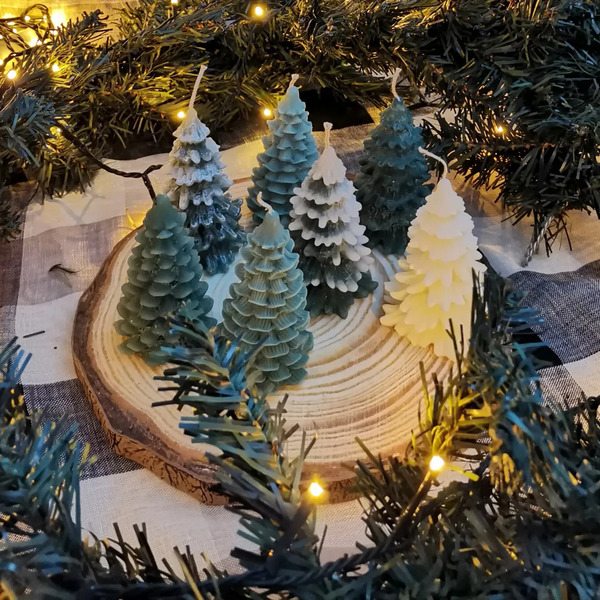 Christmas Premium Δέντρο 1 - αρωματικά κεριά, χριστουγεννιάτικα δώρα, κεριά, vegan κεριά - 2
