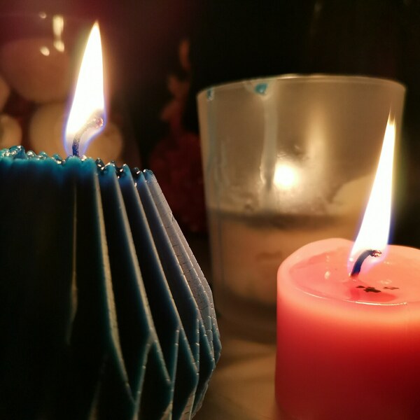 Κερί Ελαιοκράμβης σε σχήμα Οριγκάμι - αρωματικά κεριά, κεριά, vegan κεριά - 4