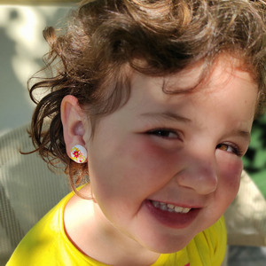 Παιδικά Σκουλαρήκια από πολυμερικό πηλό για κορίτσια με ή χωρίς τρύπες στα αυτιά, Παιδικό κόσμημα , Δώρο για κορίτσια - πηλός, καρφωτά, μικρά - 4