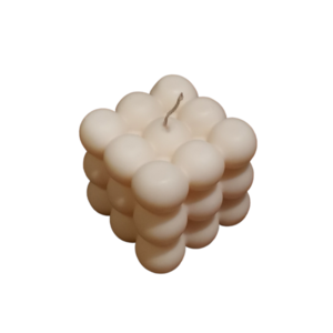 Bubble Cube Κερί Ελαιοκράμβης - Μονόχρωμο - αρωματικά κεριά, κερί σόγιας, κεριά & κηροπήγια