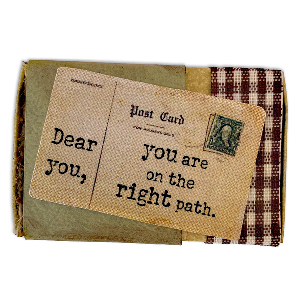 Τρισδιάστατη ευχετήρια κάρτα "you are on the right path" 3x3.5x1.7 - γούρια - 4