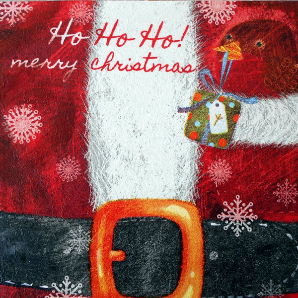Χριστουγεννιάτικη ταμπέλα speech Bubble, "Ho ho ho" Aγιος Βασίλης, για την διακόσμηση της πόρτας και του τοίχου Διάστ. 28X20cm - ξύλο, μπαμπάς, διακοσμητικά, άγιος βασίλης - 4