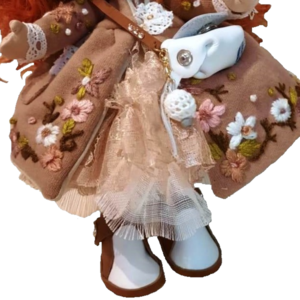 Πάνινη κούκλα Adele 33 εκ - κορίτσι, δώρο, χριστουγεννιάτικα δώρα - 3
