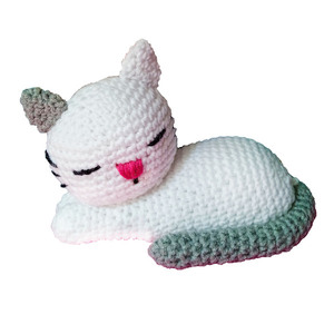 Πλεκτό κουκλάκι γατούλα - λούτρινα, amigurumi, πλεκτό ζωακι