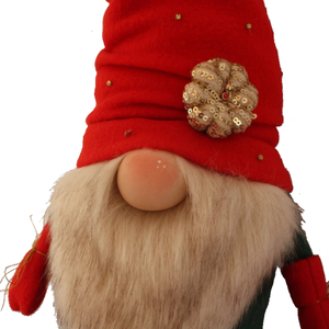 Νάνος (Gnome) υφασμάτινος με κόκκινο σκούφο 70 εκ - ύφασμα, γιαγιά, διακοσμητικά, χριστουγεννιάτικα δώρα, άγιος βασίλης - 3