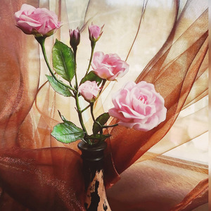 ΚΛΑΔΑΚΙ ΑΠΟ ΤΡΙΑΝΤΑΦΥΛΛΙΑ ΚΗΠΟΥ - τριαντάφυλλο, χειροποίητα, λουλούδι, διακοσμητικά, δωρο για επέτειο