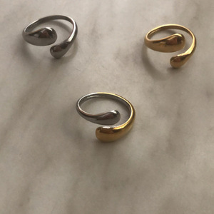 Brisbane Ring Gold - chevalier, επιχρυσωμένα, ατσάλι, αυξομειούμενα - 2