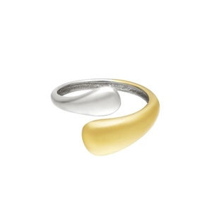 Brisbane ring Gold & Silver - chevalier, επιχρυσωμένα, ατσάλι, επιπλατινωμένα, αυξομειούμενα