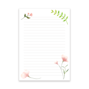 Σημειωματάριο ροζ λουλούδια - τετράδια & σημειωματάρια
