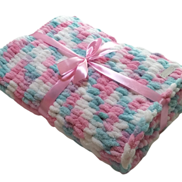 Βρεφικό κουβερτάκι UNICORN - κορίτσι, δώρα για μωρά, κουβέρτες - 2