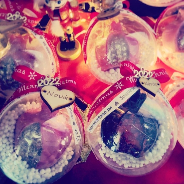 Χριστουγεννιάτικες αρωματικές σαπούνο-μπάλα! - νονά, μαμά, plexi glass, στολίδια, μπάλες - 5